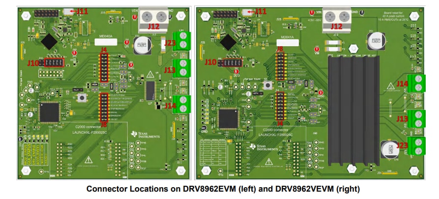 Circuit de localisation - Texas Instruments Modules d'évaluation DRV84xxEVM/DRV82x2EVM/DRV89x2EVM